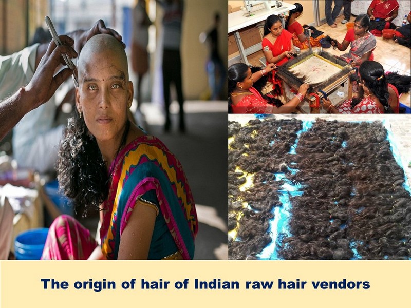 The origin of hair of Indian raw hair vendors