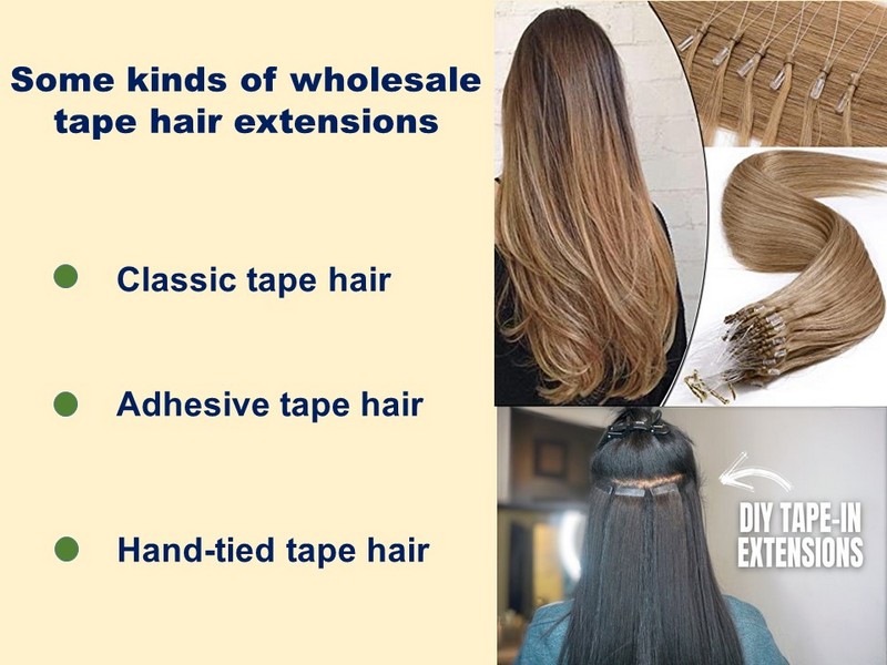 Some kinds of wholesale tape hair extensions